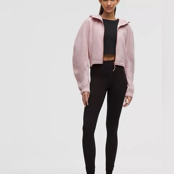 lululemon athletica Tops - Lululemon Scuba Full Zip Crop Hoodie